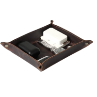 Leather tray office use